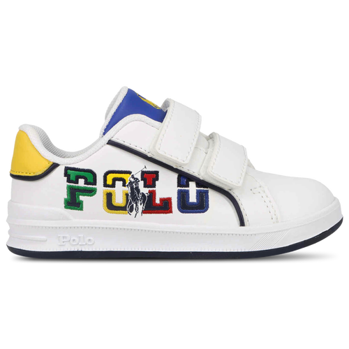 

Girls Polo Polo Heritage Court III Graphic - Girls' Toddler Shoe White/Multi Size 05.0