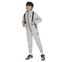Boys' Preschool - Nike Tech Fleece Hooded Full-Zip Set - Dark Grey Heather/Grey