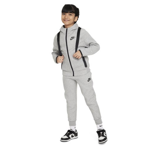 

Boys Preschool Nike Nike Tech Fleece Hooded Full-Zip Set - Boys' Preschool Dark Grey Heather/Grey Size 7