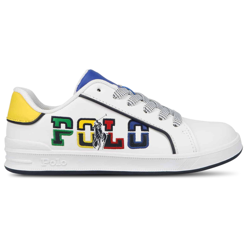 

Girls Polo Polo Heritage Court III Graphic - Girls' Grade School Shoe White/Multi Size 06.0