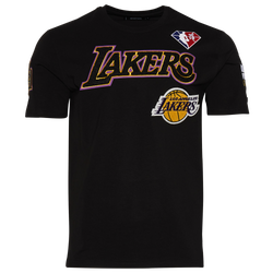 Men's - Pro Standard Lakers Team Logo T-Shirt - Black/Yellow