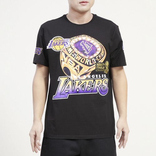 

Pro Standard Mens Los Angeles Lakers Pro Standard Lakers Champ Ring T-Shirt - Mens Black/Black Size L