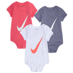 Nike Swoosh Short-sleeve 3 Pack Set - Girls' Infant Pink/White