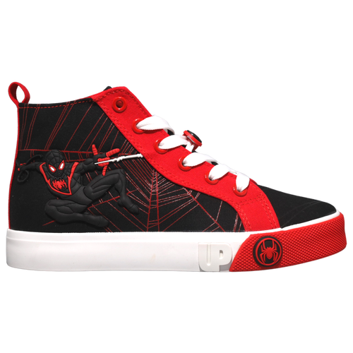 

Ground Up Boys Ground Up Miles Morales High Top - Boys' Preschool Shoes Red/Black/White Size 03.0