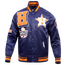 Pro Standard Astros Mash Satin Jacket - Men's Navy/Orange