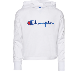 Girls' Preschool - Champion Heritage Pullover Hoodie - White/White