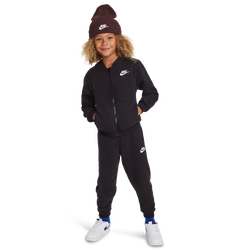 Boys' Preschool - Nike NSW LBR Club Fleece Full-Zip Set - Black/White