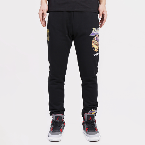 

Pro Standard Mens Pro Standard Lakers Champ Ring Joggers - Mens Black/Black Size M