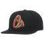 Pro Standard MLB Logo Snapback Hat - Men's Black/Orange