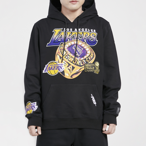 

Pro Standard Mens Los Angeles Lakers Pro Standard Lakers Champ Ring Pullover - Mens Black/Black Size S