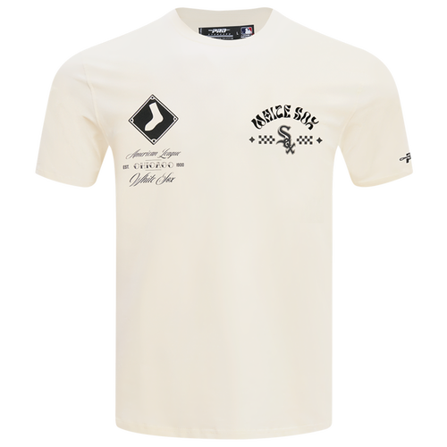  - Pro Standard White Sox Wavy Pro Drop Shoulder FC T-Shirt - Eggshell