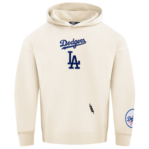 Pro Standard Dodgers Pullover Hoodie - Pro Standard Eggshell