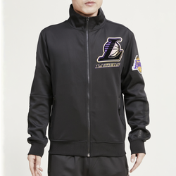 Men's - Pro Standard Lakers Track Top - Black/Black