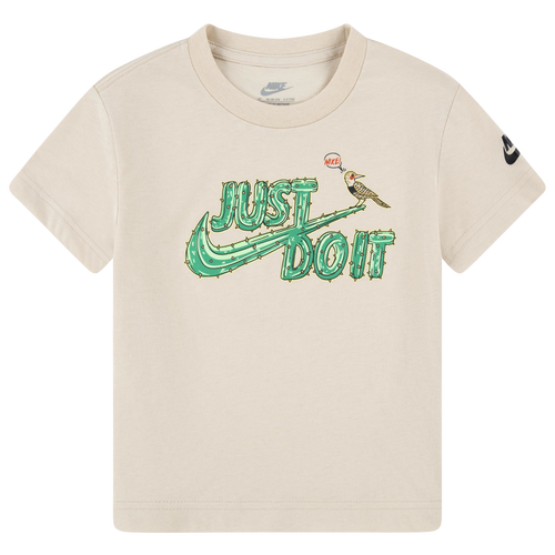 

Boys Nike Nike Graphic Icon T-Shirt - Boys' Toddler Sanddrift/Brown Size 2T