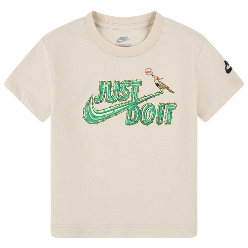 

Boys Nike Nike Graphic Icon T-Shirt - Boys' Toddler Brown/Sanddrift Size 2T