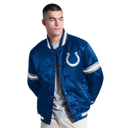 Starter Mens Indianapolis Colts NFL CT Varsity Jacket - - Royal Size XXL