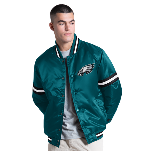 Starter Mens Philadelphia Eagles NFL CT Varsity Jacket - - Green Size XXL