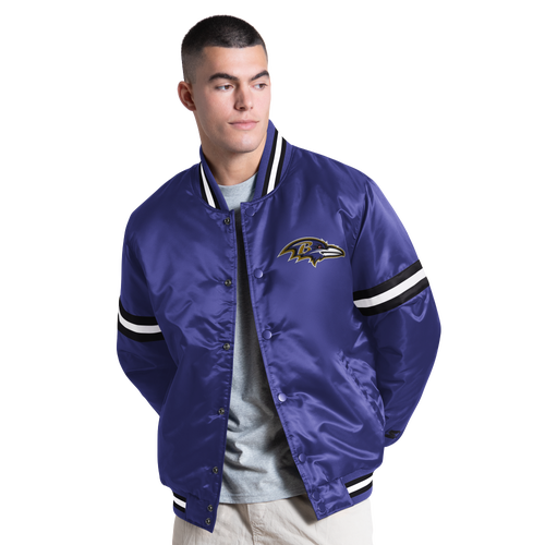 Starter Mens Baltimore Ravens NFL CT Varsity Jacket - - Purple