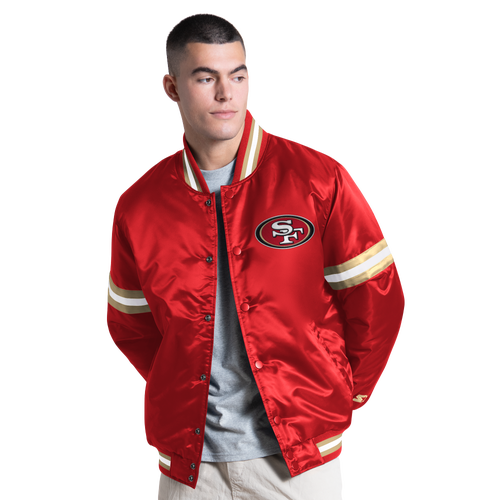 G-iii Mens San Francisco 49ers  Nfl Ct Varsity Jacket In Red