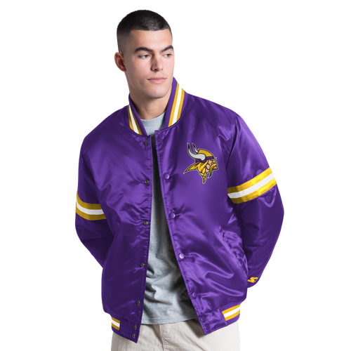 Starter Mens Minnesota Vikings NFL CT Varsity Jacket - - Purple