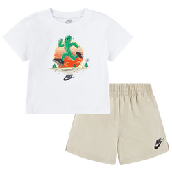 Boys' Infant - Nike Grow For It Shorts Set - Brown/Sanddrift