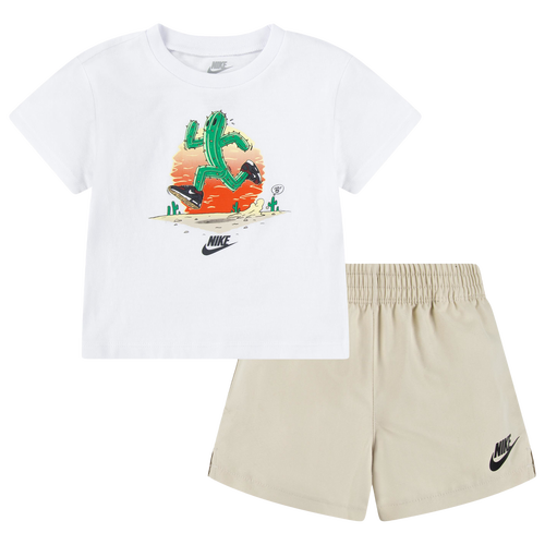 

Boys Infant Nike Nike Grow For It Shorts Set - Boys' Infant Sanddrift/Brown Size 12MO