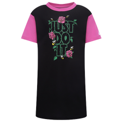 Girls' Preschool - Nike Boxy Short Sleeve Dress - Black/Black