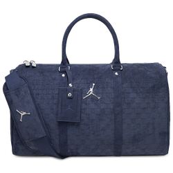 Jordan Suede Monogram Duffel Bag - Navy/Navy