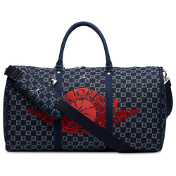 Adult - Jordan Monogram Duffel Bag - Dark Indigo Rinse/Red