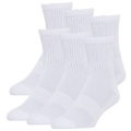 LCKR 6-Pack Athletic Half Cushion Quarter - Lckr White