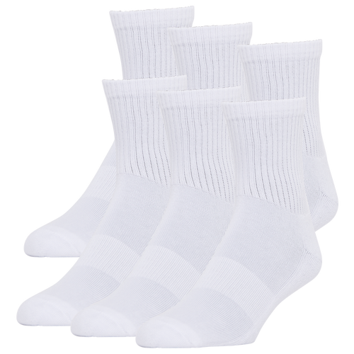 Lckr Mens  6-pack Athletic Half Cushion Quarter In White/white
