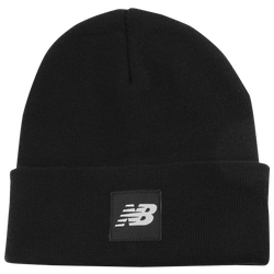 Men's - New Balance Knit Cuffed Beanie - Black/Black