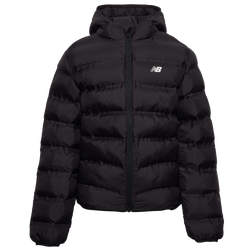 Boys' Grade School - New Balance Lightweight Bonded Coat - Black/White
