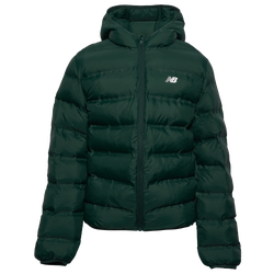 Boys' Grade School - New Balance Lightweight Bonded Coat - White/Green