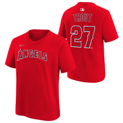 Boys' Grade School - Nike Angels Name & Number T-Shirt - Red