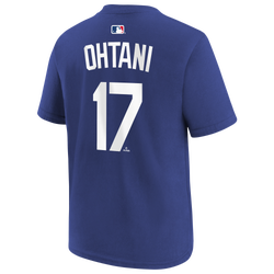 Boys' Grade School - Nike Dodgers Name & Number Short Sleeve T-Shirt - Blue