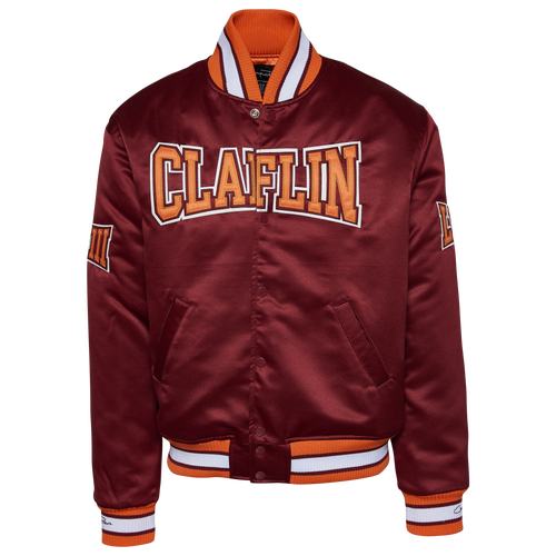 

Campus Remix Mens Campus Remix Claflin University Satin Jacket - Mens Red/Orange Size XL