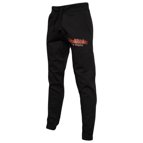

Love Affair LA Mens Love Affair LA Fleece Pants - Mens Black/Red Size M