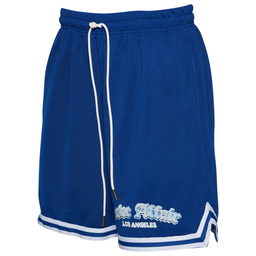 

Love Affair LA Mens Love Affair LA Logo Shorts - Mens Blue/White Size L