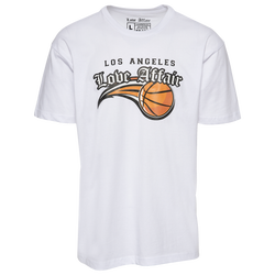 Men's - Love Affair LA Basketball T-Shirt - White/Orange