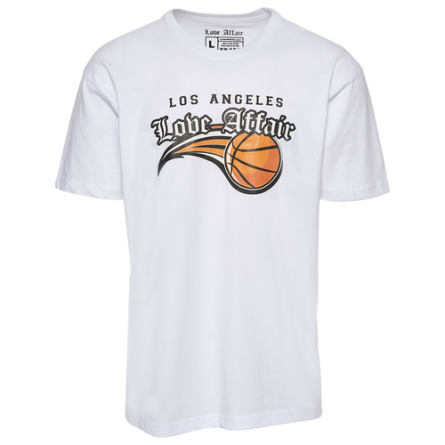 

Love Affair LA Mens Love Affair LA Basketball T-Shirt - Mens White/Orange Size L
