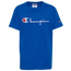 Champion Script T-Shirt - Boys' Grade School Blue
