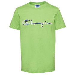 Boys' Grade School - Champion Swirl Logo T-Shirt - Green
