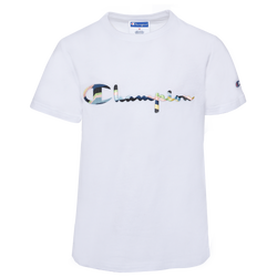 Boys' Grade School - Champion Swirl Logo T-Shirt - White