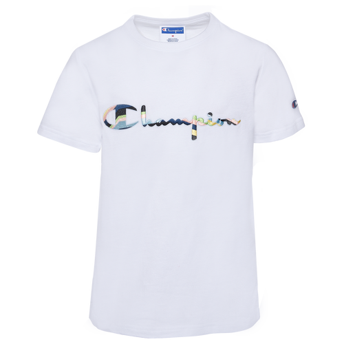 

Champion Boys Champion Swirl Logo T-Shirt - Boys' Grade School White Size XL