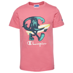 Boys' Grade School - Champion Surf Logo T-Shirt - Pink