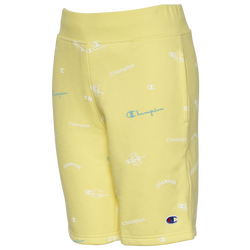 Boys' Grade School - Champion Logo Mix Shorts - Yellow