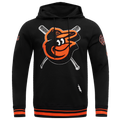 Pro Standard Baltimore Orioles Mash Up Rib Fleece PO Hoodie - Pro Standard Orange/Black