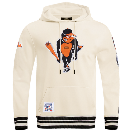  - Pro Standard Baltimore Orioles Retro Classic Fleece PO Hoodie - Eggshell/Black