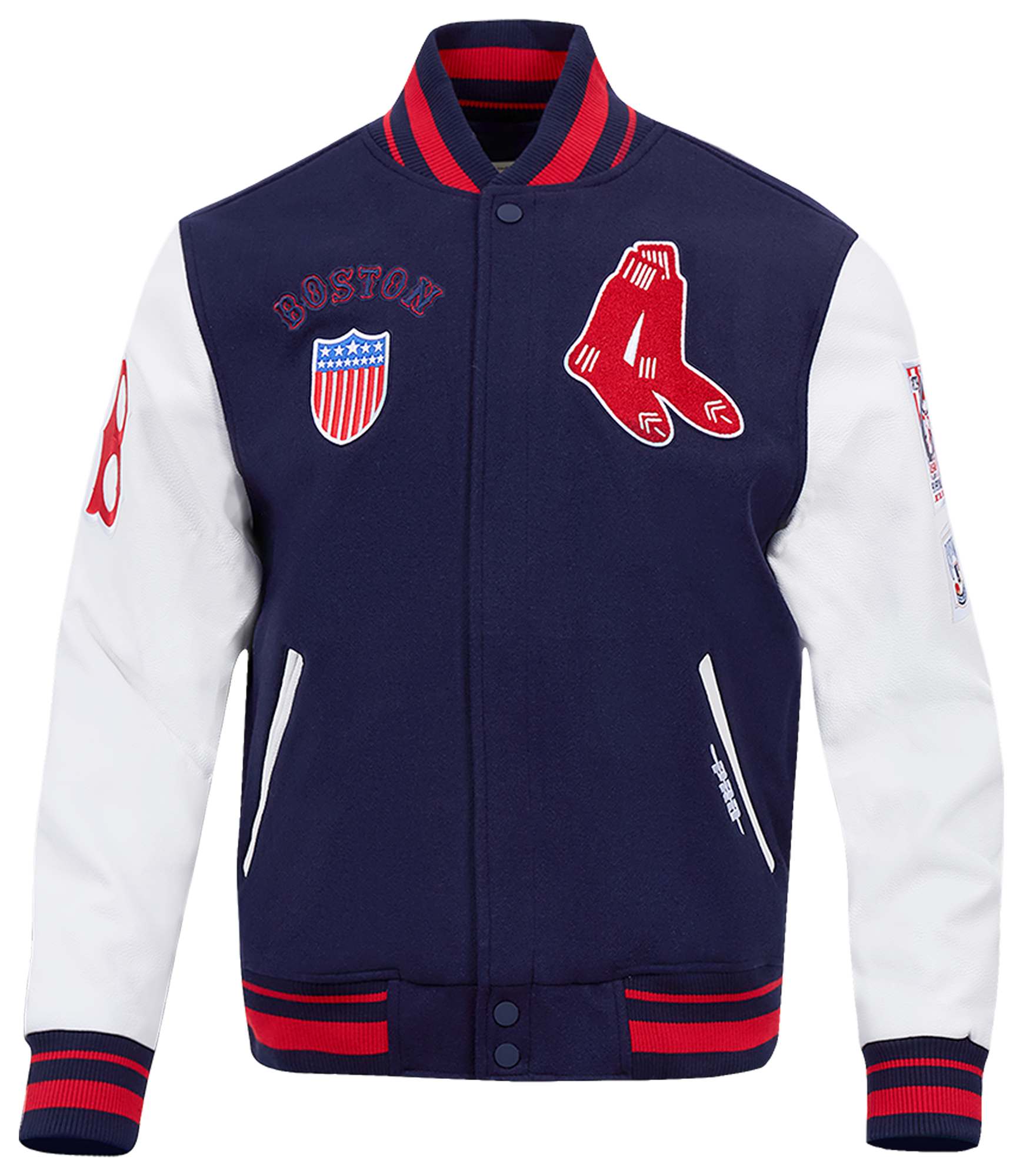 Pro Standard Boston Red Sox Retro Classic Wool Varsity Jacket - Men's